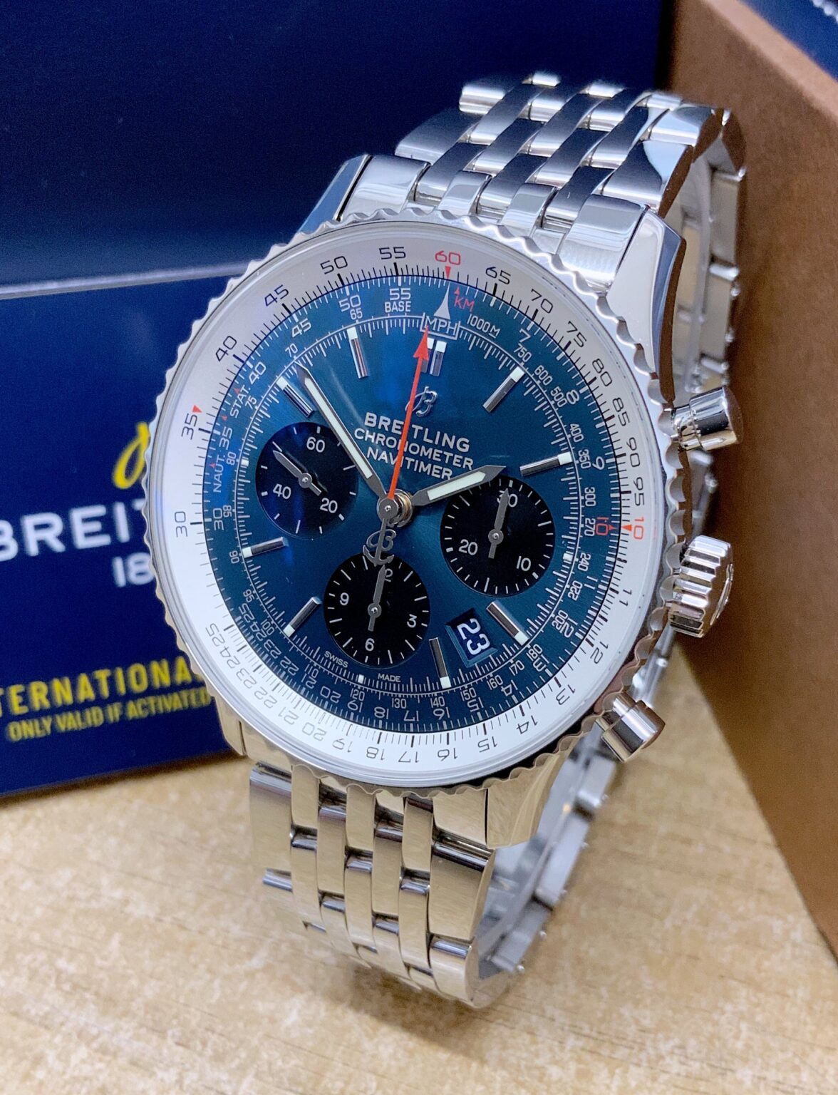 Breitling Navitimer B01 Chronograph 46 Blu/Acciaio