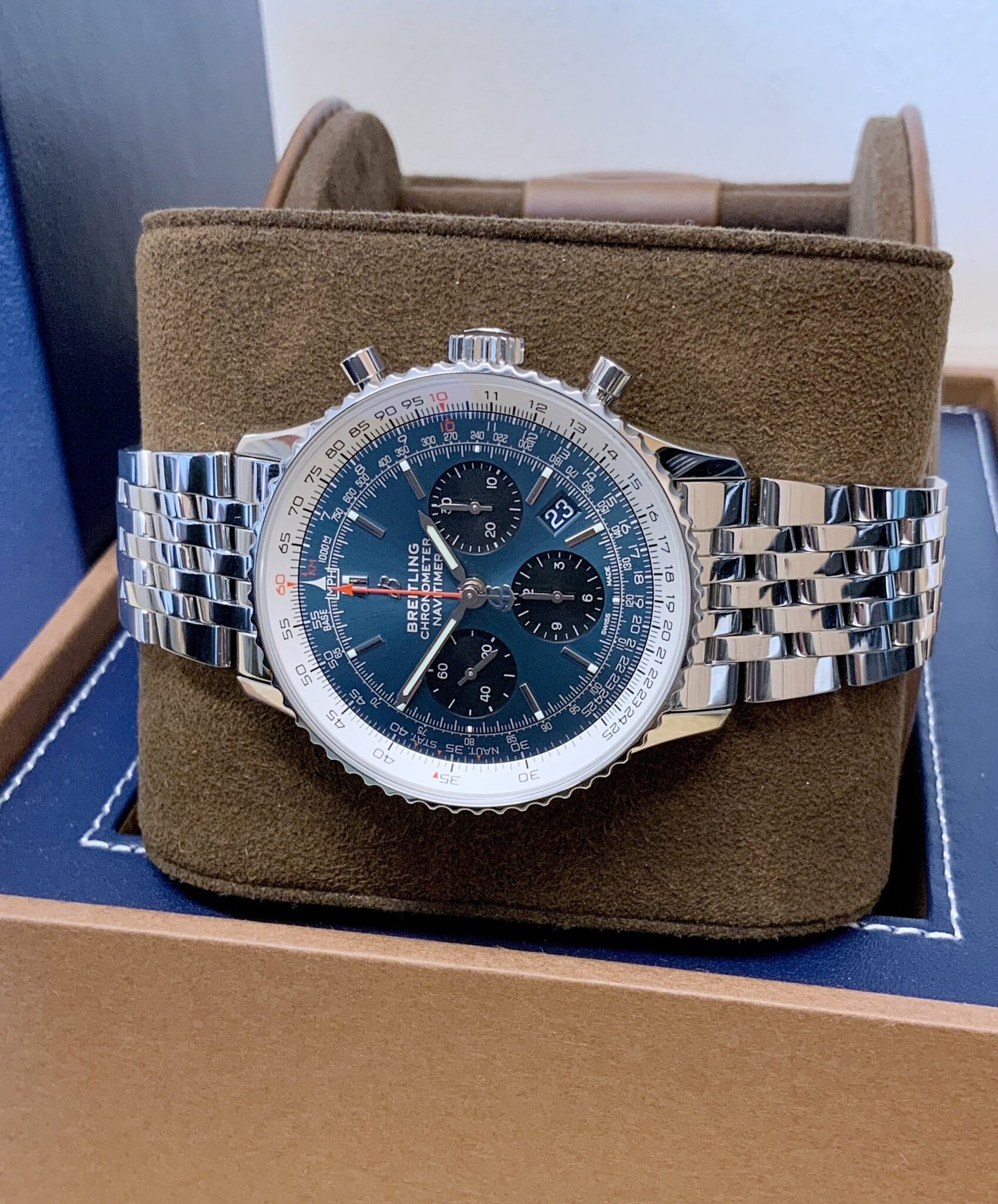 Breitling Navitimer B01 Chronograph 46 Blu/Acciaio