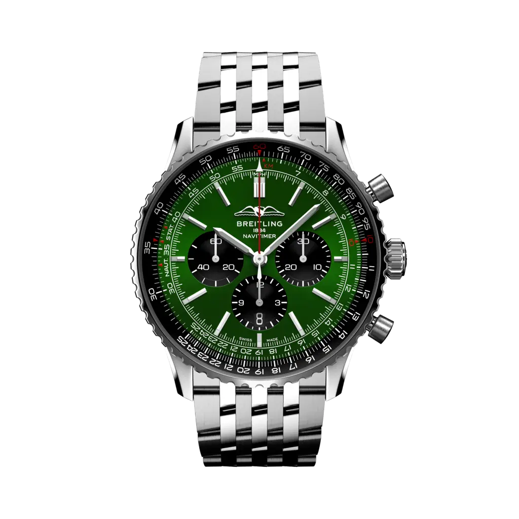Breitling Navitimer B01 Chronograph 46 Verde/Acciaio