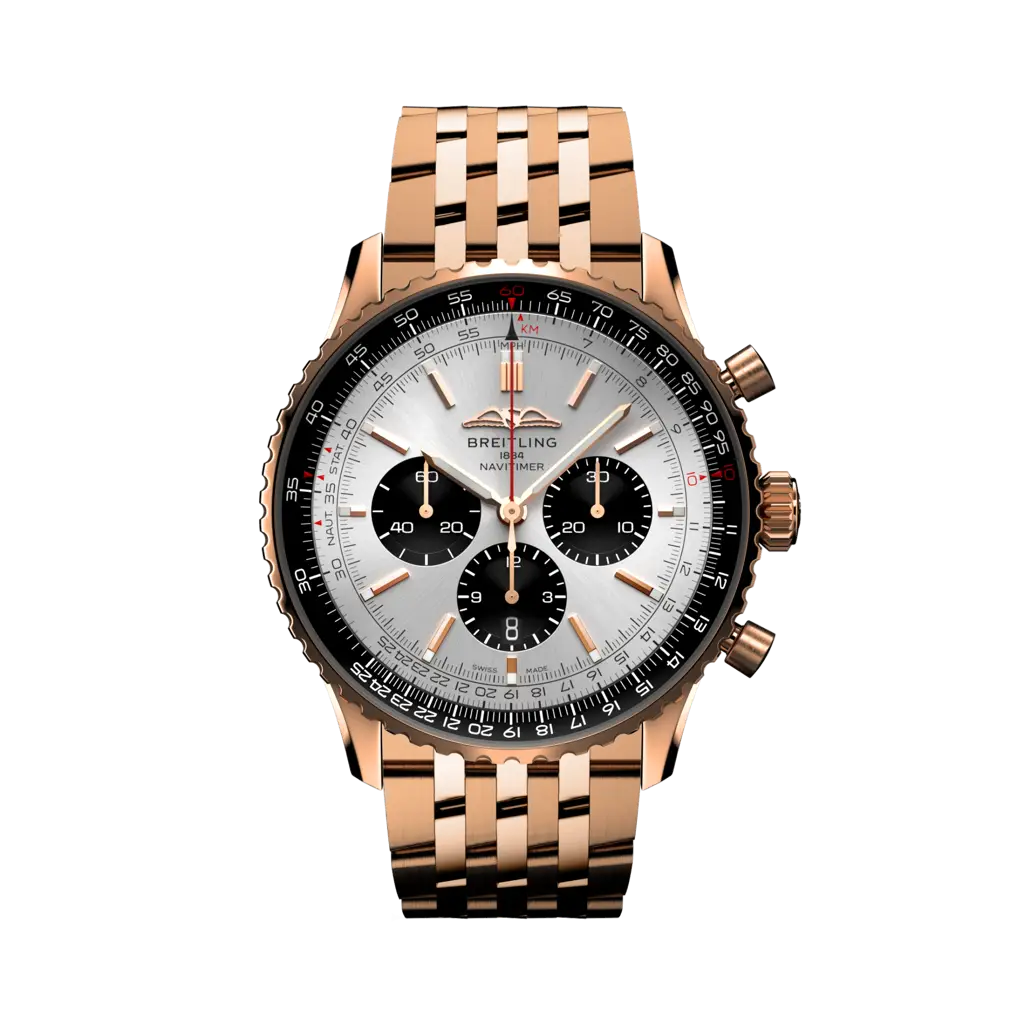 Breitling Navitimer B01 Chronograph 46 Oro Rosa/Argento